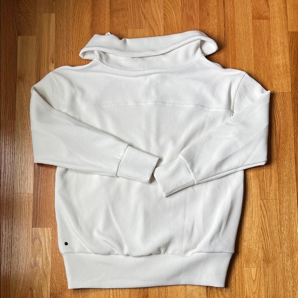 Zella White Ribbed Jacket - Picture 5 of 5